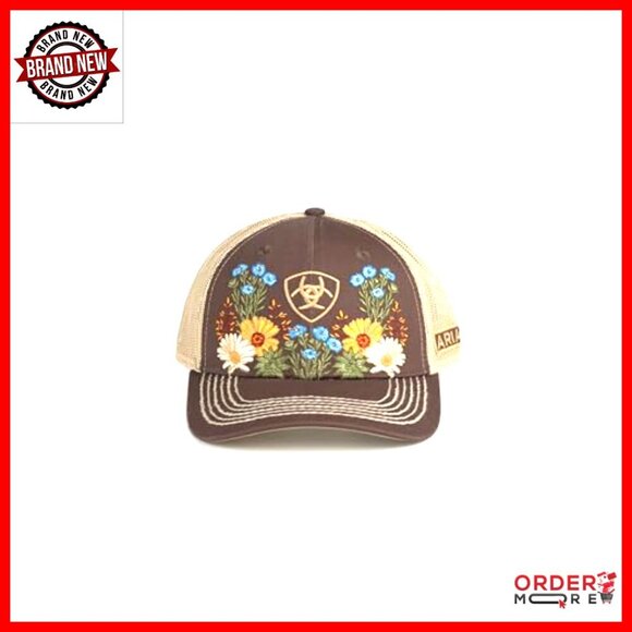 Adjustable Baseball Cap with Vintage Floral Pattern, Durable Material
